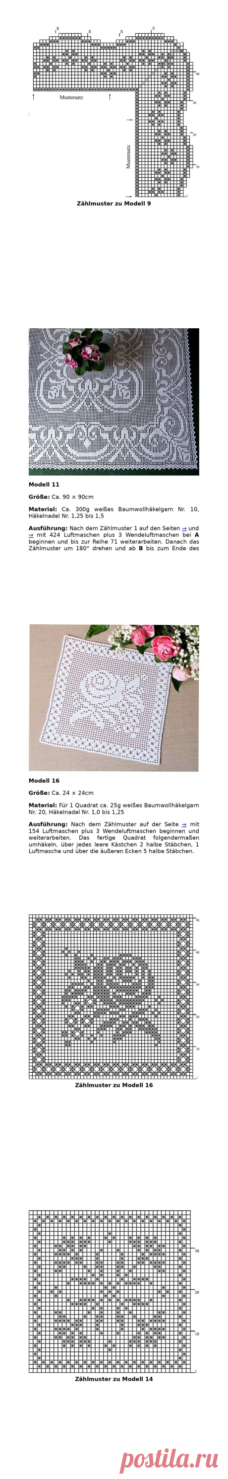 Zeit fuer Handarbeiten. Haekeln und Sticken