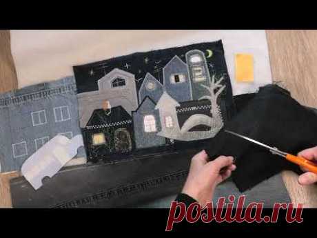 Режу джинсы.Апсайклинг.Рисую лоскутами