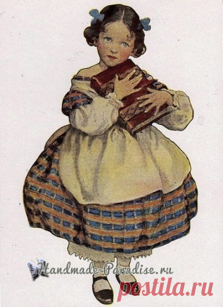 Винтажные открытки. Схемы вышивки крестом