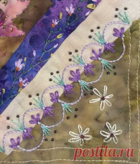 CRAZY QUILTING INTERNATIONAL: Spring Challenge 2016: Best Extended Seam