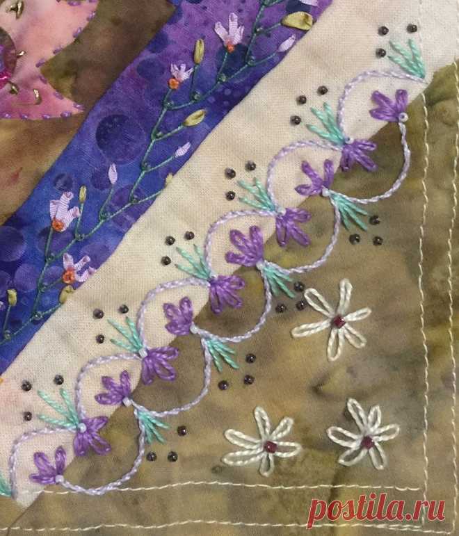 CRAZY QUILTING INTERNATIONAL: Spring Challenge 2016: Best Extended Seam
