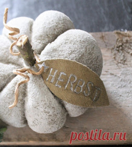 Shabbylinas Welt... : Beton Kürbis - DIY