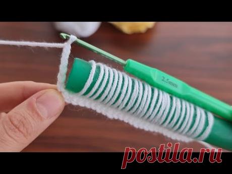 Wow! super idea how to make eye catching crochet / Vay! süper fikir göz alıcı tığ işi nasıl yapılır.