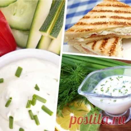 5 вкусных соусов на основе йогурта