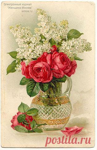 РЕТРО РОЗЫ ДЛЯ ДЕКУПАЖА И РУКОДЕЛИЯ