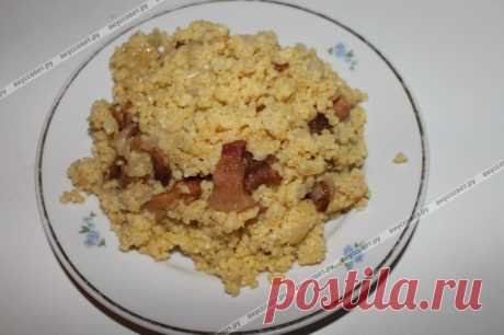 Каша пшённая с шкварками (почти кулеш) пошаговый рецепт с фото