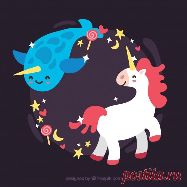 Фон морского животного и единорога Более миллиона свободных векторов, PSD, фотографии и бесплатные иконки. Эксклюзивные халявы и все графические ресурсы, которые необходимые для ваших проектов
