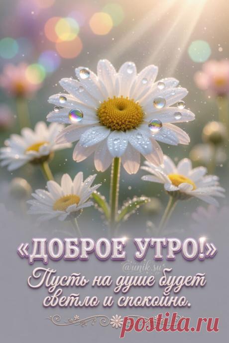 Открытки с пожеланием доброго утра