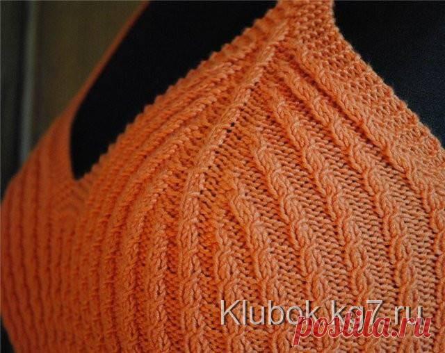 Апельсиновый топ