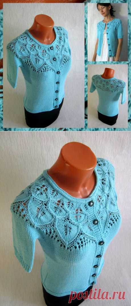 Летняя кофточка &quot;Лорена&quot; на пуговках.