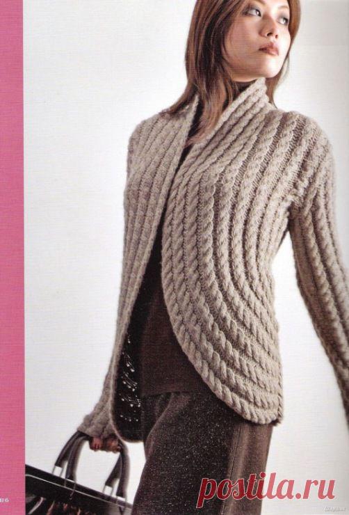 Жакет в "косы". Спицами. Подробное описание. / Обсуждение на LiveInternet - Российский Сервис Онлайн-Дневников