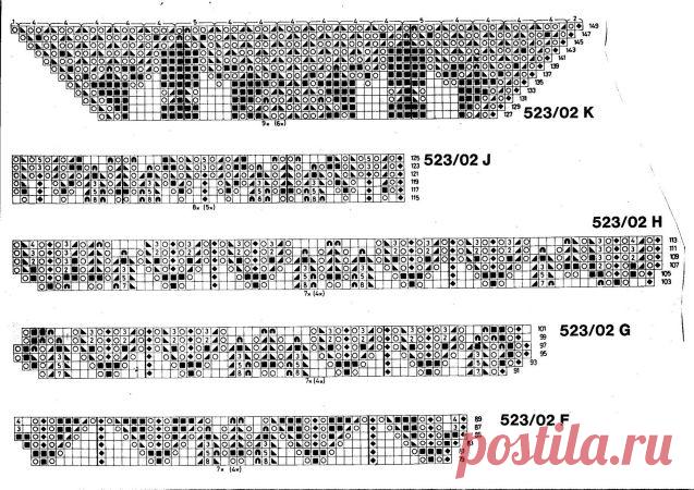 Кружева спицами. Журнал Burda. / Вязание спицами / Вязание для женщин спицами. Схемы