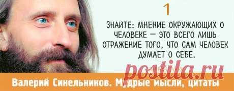 Валерий Синельников: 15 мудрых мыслей | Читать на сайте Мир позитива