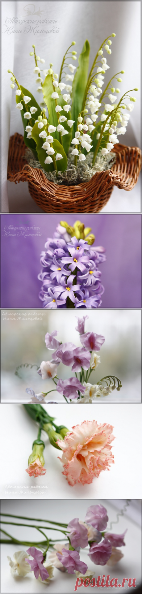 Изумительные цветы из холодного фарфора — Делаем руками