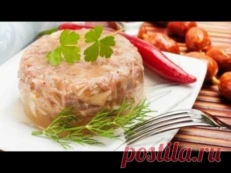 Заливное из курицы на бульоне из свиных шкурок. Пошаговый рецепт.