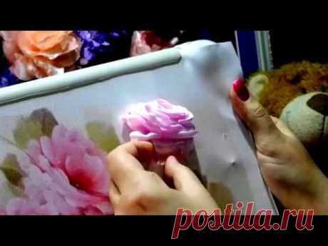 МК "Роза из лент"/"Embroidery ribbons"