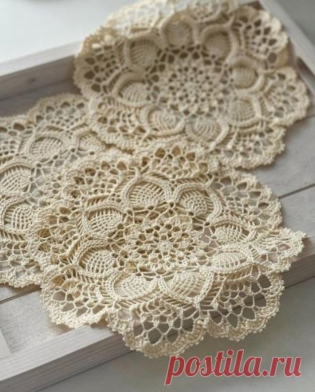 ​Самые прекрасные салфетки Самые прекрасные салфеткиКрасивее узоров не найти.