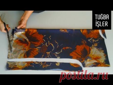 (24) Tshirt Cutting and Sewing | Tuğba İşler - YouTube