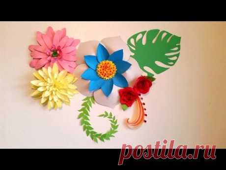 Paper flowers : Paper flowers for backdrop decoration - Wedding decoration : Flores de papel