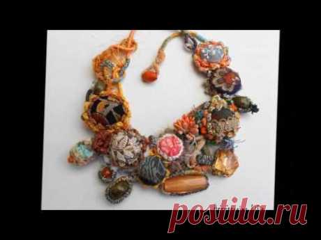 Fiber and textile art jewelry - Accessories Lilit