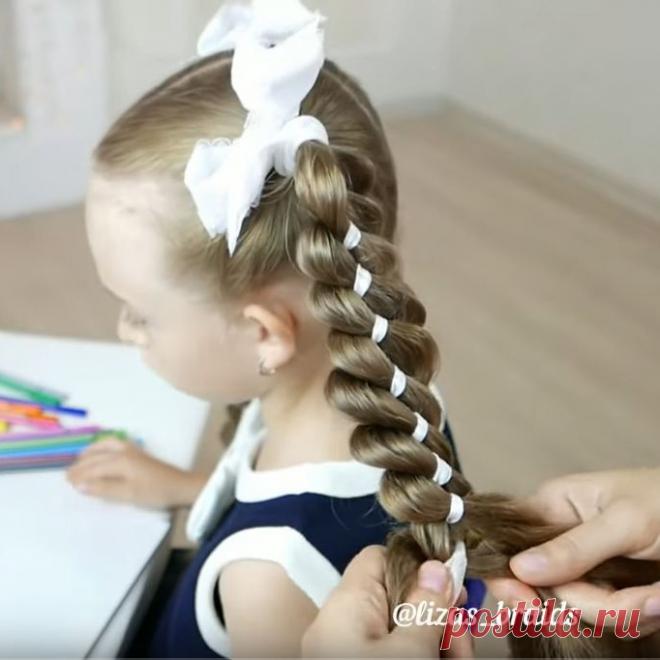 Как сделать красивую прическу на 1 сентября своими руками