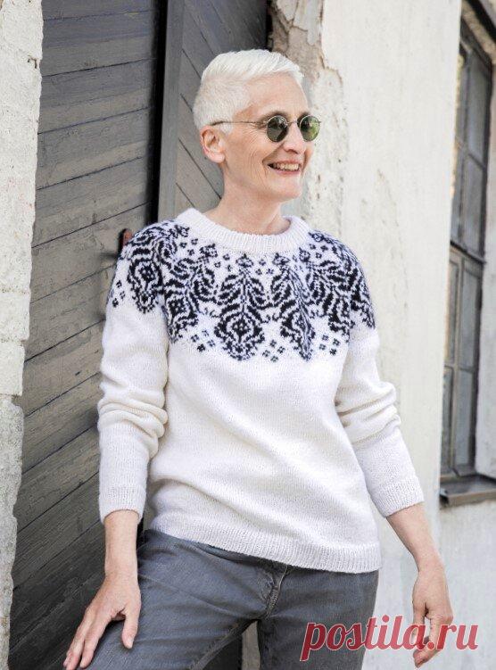 Из обзора журнала Вязаная одежда для солидных Дам № 1/2021 — модели выборочно спицами и крючком | Ирина СНежная & Вязание | Дзен