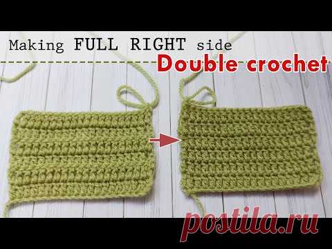 TIP 6 | Good side double crochet | Tip for nice look!!