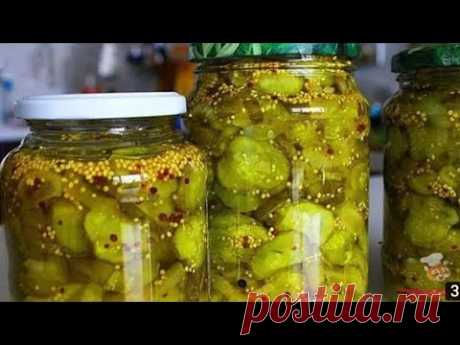 Зимой съели 20 банок // Теперь ГОТОВЛЮ БОЛЬШЕ 👉 ОГУРЦЫ ПИКУЛИ БЕЗ НИХ НИКУДА 👉 Bread and butter 👈