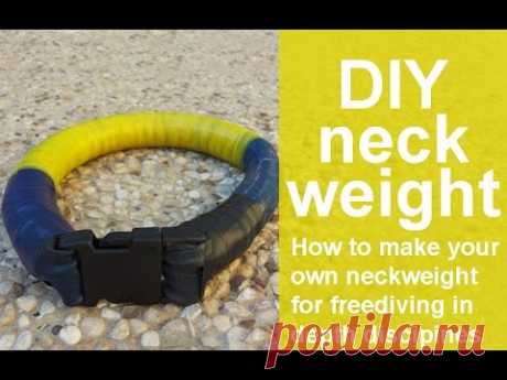 How to make your own neckweight for freediving in depth disciplines