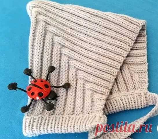 Как связать шапочку для новорожденного без швов Очень простая вязаная шапочка. Вяжется шапочка спицами. Без швов. Важная особенность  шапочки для новорожденного- вяжется без измерения окружности головы ребенка.