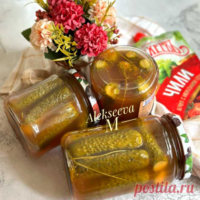 Маринованные огурцы с кетчупом чили - рецепт автора Марина Алексеева ⭐️Амбассадор ⭐️