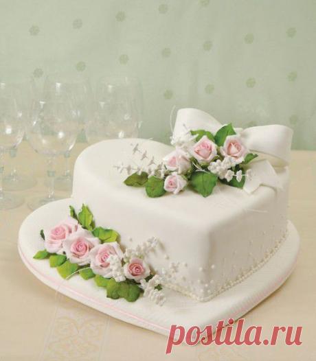 Украшение свадебного торта розами | Уроки лепки