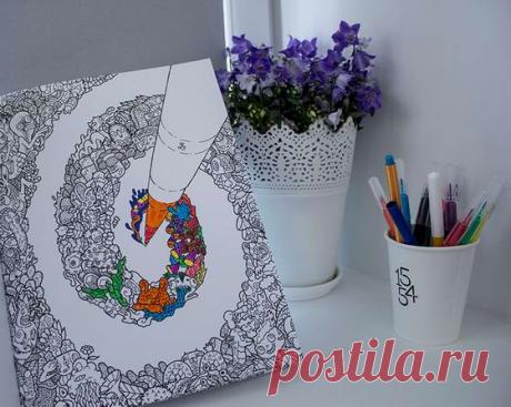 Розыгрыш приза в нашей группе ВКонтакте! Раскраска для взрослых: Сборище дудлов