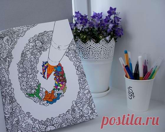 Сборище дудлов. Не самая обычная раскраска для взрослых