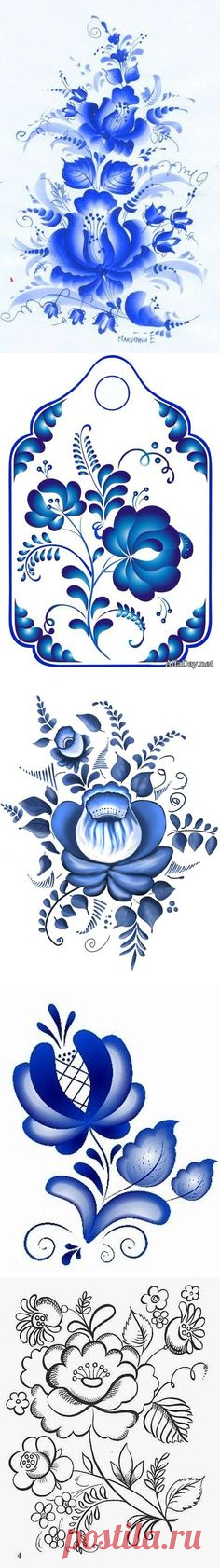 (134) Лучших изображений на тему «гжель в Pinterest»: 109