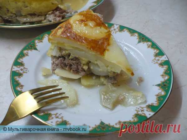 Картофельная запеканка с фаршем в мультиварке / Выпечка / Рецепты для мультиварки