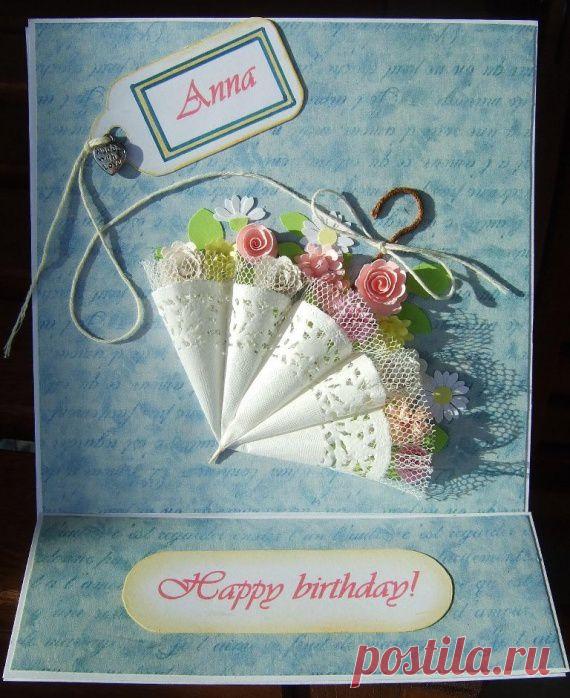 Открытка ко дню рождения / Работа с бумагой / PassionForum - мастер-классы по рукоделию