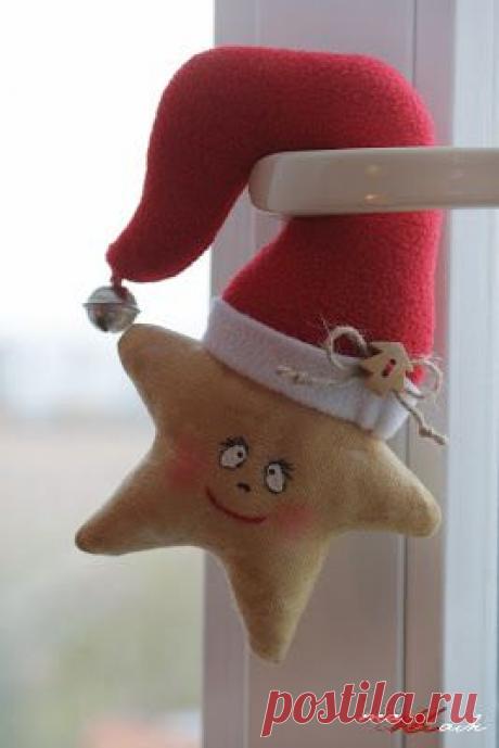 ТАККАЯ : МАСТЕР-КЛАСС по пошиву звёздочки в новогоднем колпачке