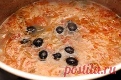 рыбная солянка с семгой