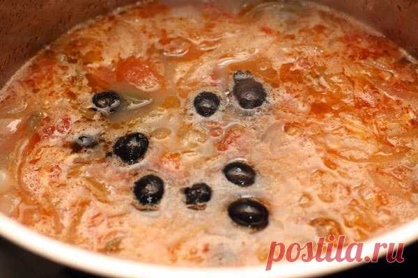 рыбная солянка с семгой
