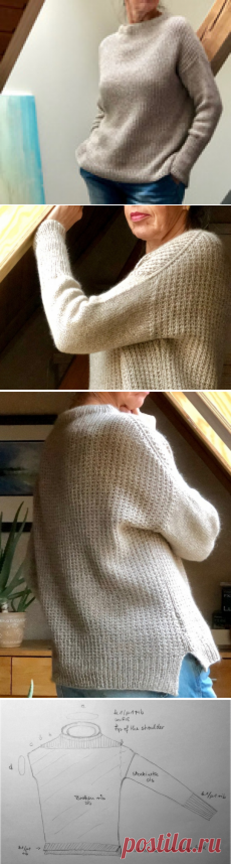 Свитер Sixty Years by Wollweg Knits