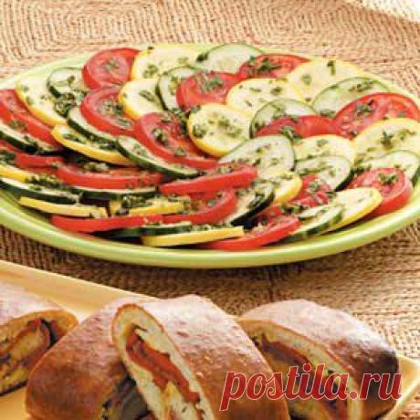 Закуска "Мозаика" из помидоров, тыквы и огурцов - кулинарный рецепт на Повар.ру