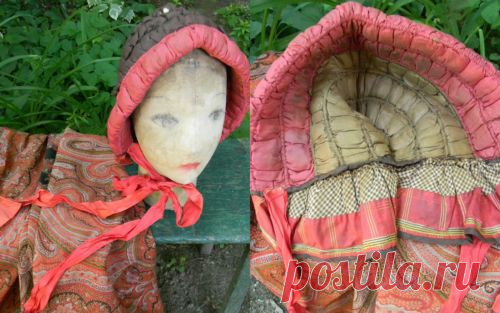 hood... must make! [Antique 1850s 1860s Civil War Quilted Winter ...