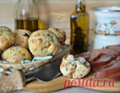 Закусочные булочки с сыром и зеленью