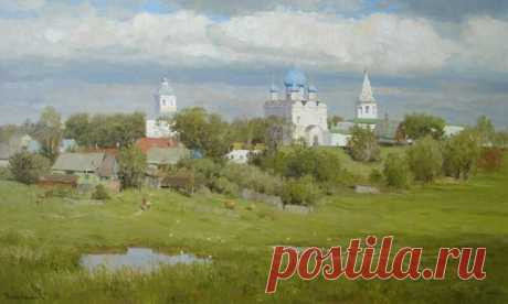 Русские пейзажи Вячеслава Плотникова .