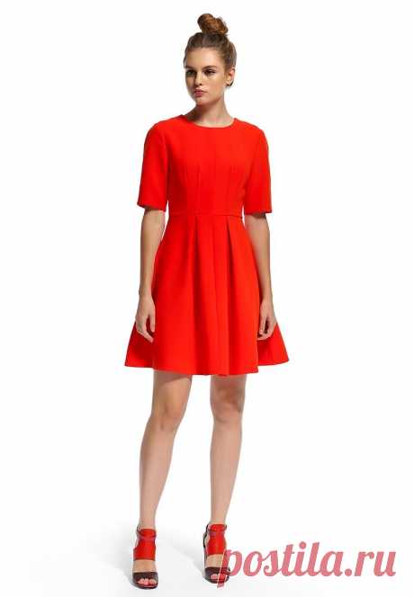 Платье LOST INK. TUCK FRONT SHIFT DRESS купить за 1 290 руб