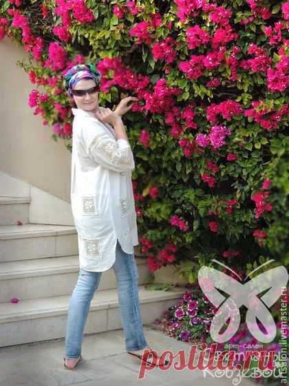 Блуза-рубаха "Жаркое лето" (бохо-прованс)Арт-салон Светланы Кобзевой Блуза "Нежность прованса"