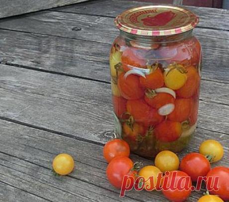 Помидоры половинками или маринованные помидоры черри на зиму