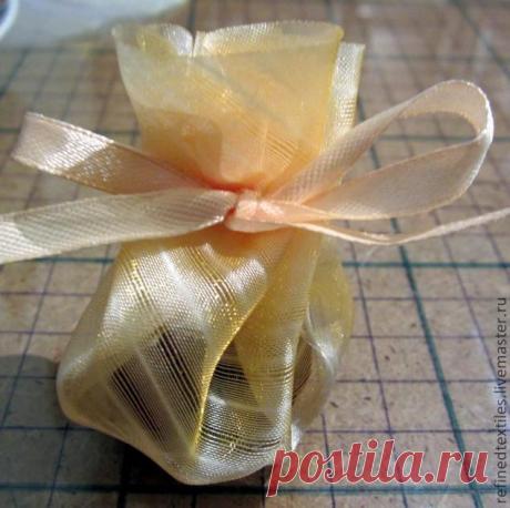 Мешочек за две минуты, без ниток и клея. - Ярмарка Мастеров - ручная работа, handmade