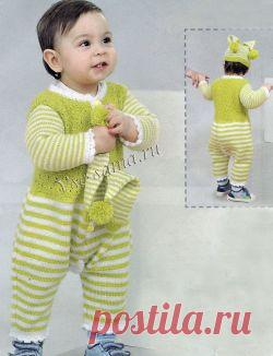 Комбинезон и шапочка для мальчика. Описание, схема и выкройка